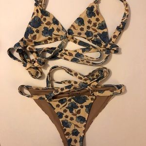 For love and lemons floral print bikini